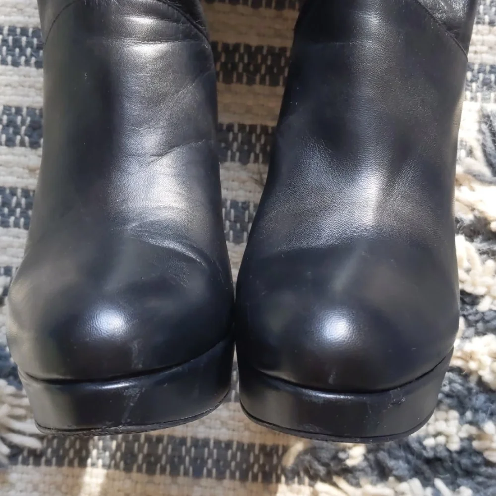 Stuart Weitzman OvertheKnee Lthr Platform Boot 8.5